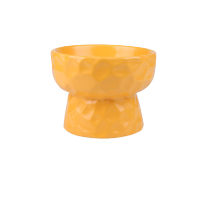 Taça Cerâmica Alta Direita c/ efeito 480ml Amarela