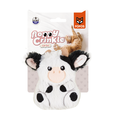 Vaca Peluche Brinquedo p/ Gato FOFOS