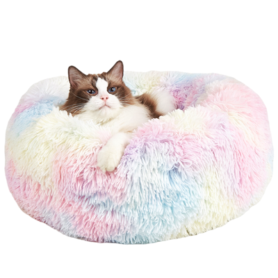 Cama Relax Tie-Dye Donut para Animais de Estimação FOFOS